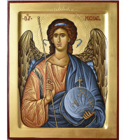 Archangel Michael orthodox icon hand painting icon egg tempera
