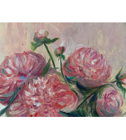 Oil painting peonies in a vase, oil on canvas, flowers in a vase, painting available and ready to shipю. 40*50 cm, 16x20 inches