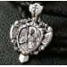 Orthodox medallion Archangel Michael, prayer pendant, body icon, silver pendant, handmade medallion, amulet with prayer