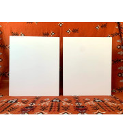 Set 2 pcs wooden icon boards flat with gesso levkas  gessoed icon boards  for painting 